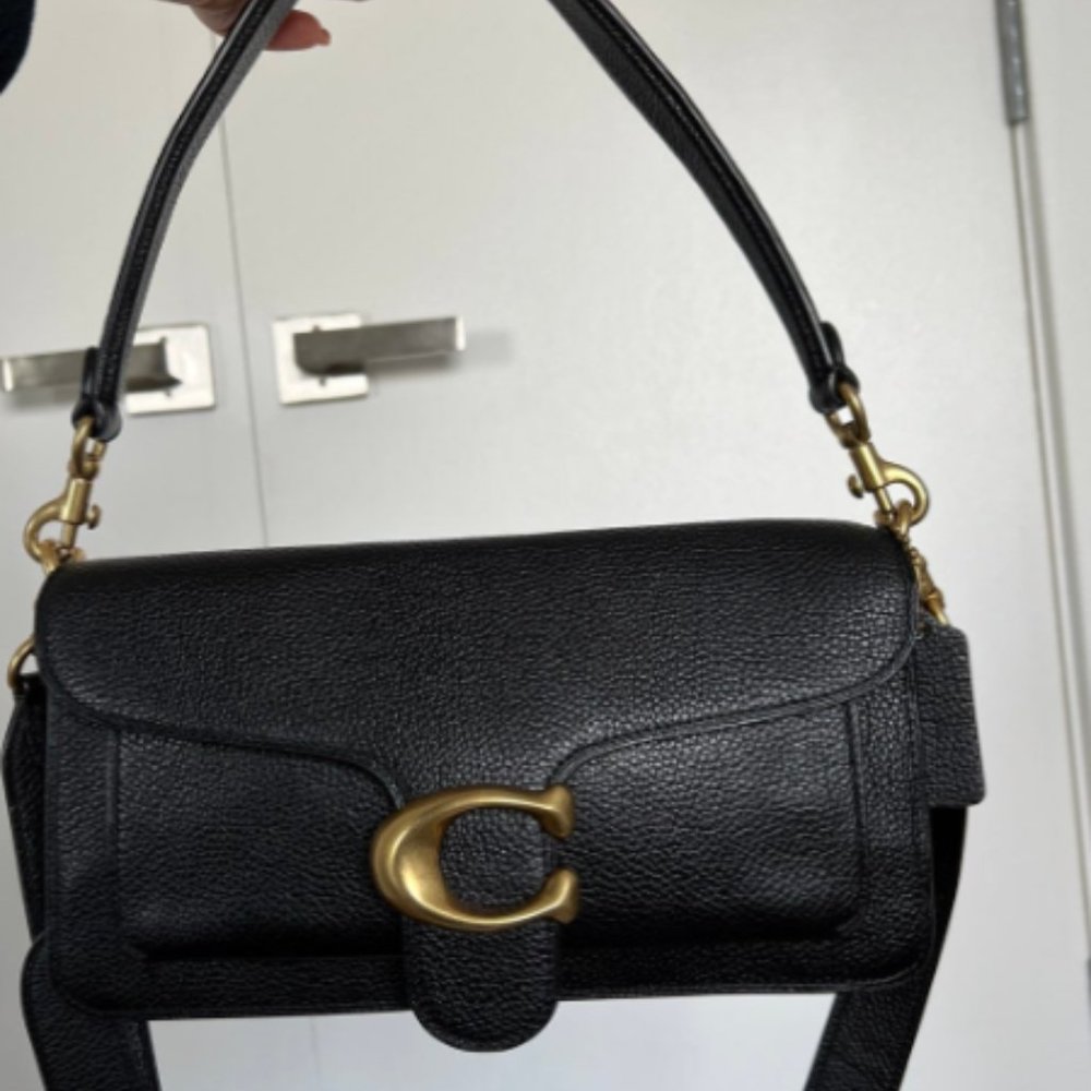 Coach Tabby Shoulder Bag 26 Black Leather